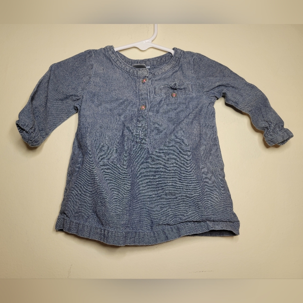 carters denim long sleeve , 6 m